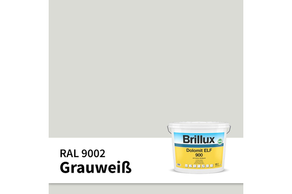 Brillux Dolomit ELF 900 2,5 Liter RAL 9002 - Grauwei