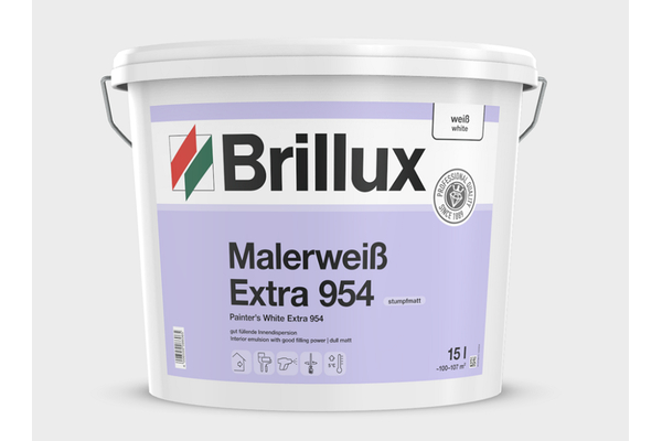 Brillux Malerwei Extra ELF 954 / 10 Liter 0095 wei