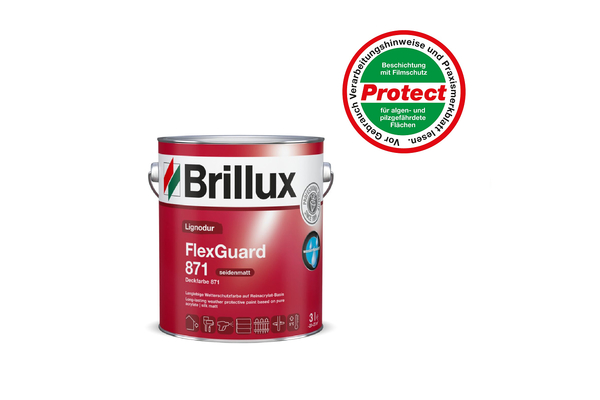 Brillux Deckfarbe 871 3 Liter Protect 0095 weiß