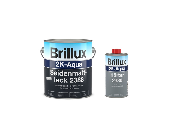 Brillux 2K-Aqua Seidenmattlack 2388 inkl. Härter 2380
