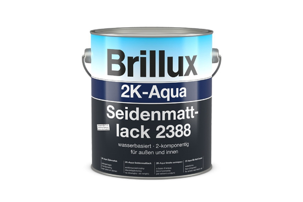 Brillux 2K-Aqua Seidenmattlack 2388 3,5 Liter 0095 wei