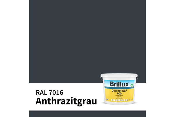Brillux Dolomit ELF 900 5 Liter RAL 7016 - Anthrazitgrau