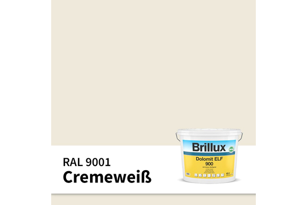 Brillux Dolomit ELF 900 2,5 Liter RAL 9001 - Cremewei